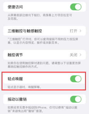 凤凰苹果授权维修站分享iPhone轻点无法唤醒怎么办 